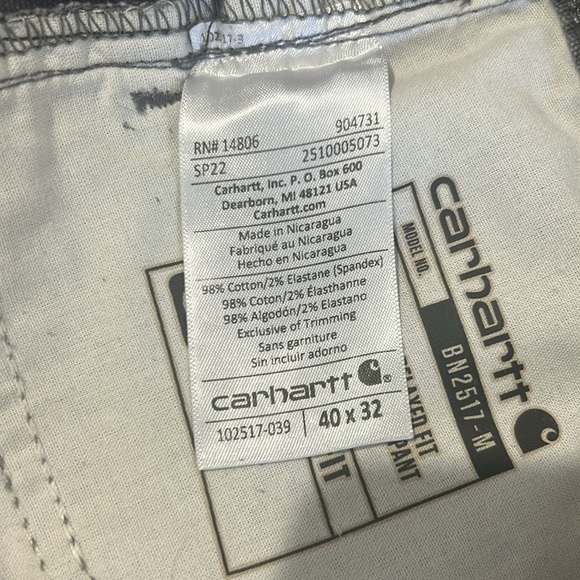 Carhartt Men's Gray Pants size 40 rugged flex - Picture 13 of 13